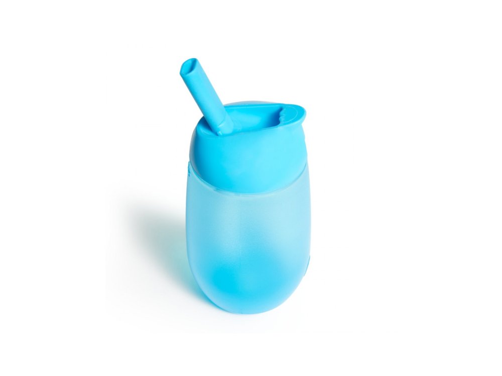 Munchkin Simple Clean Straw Cup Blue, Εκπαιδευτικό Κύπελλο με καλαμάκι
